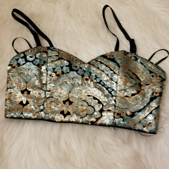 Forever 21 Bralette, Sequins Top - Picture 7 of 8